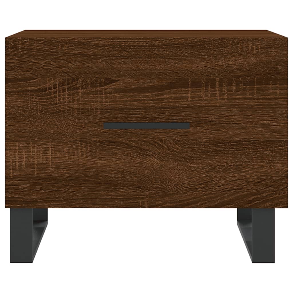 Salongbord Sofabord Brun Eik 2 stk 50x50x40 cm