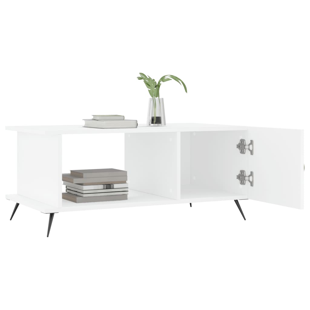 Salongbord Sofabord Hvit 90x50x40 cm