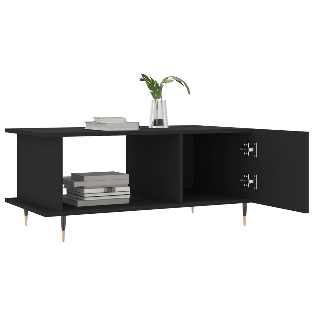 Salongbord Sofabord Svart 90x50x40 cm