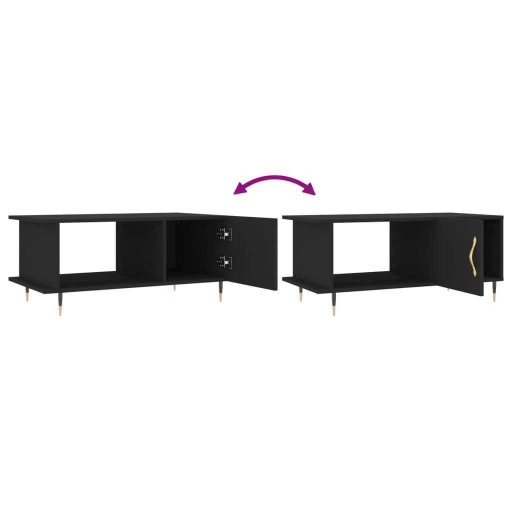 Salongbord Sofabord Svart 90x50x40 cm