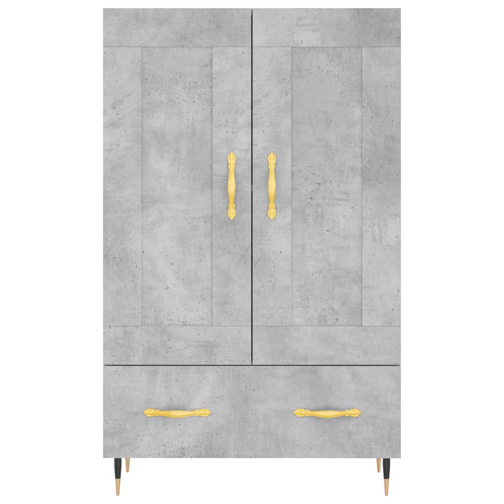 Skap Betonggrå 69,5x31x115 cm