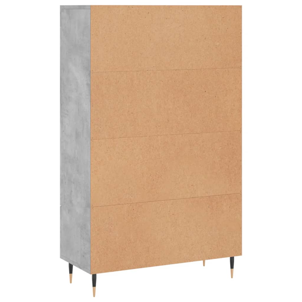 Skap Betonggrå 69,5x31x115 cm