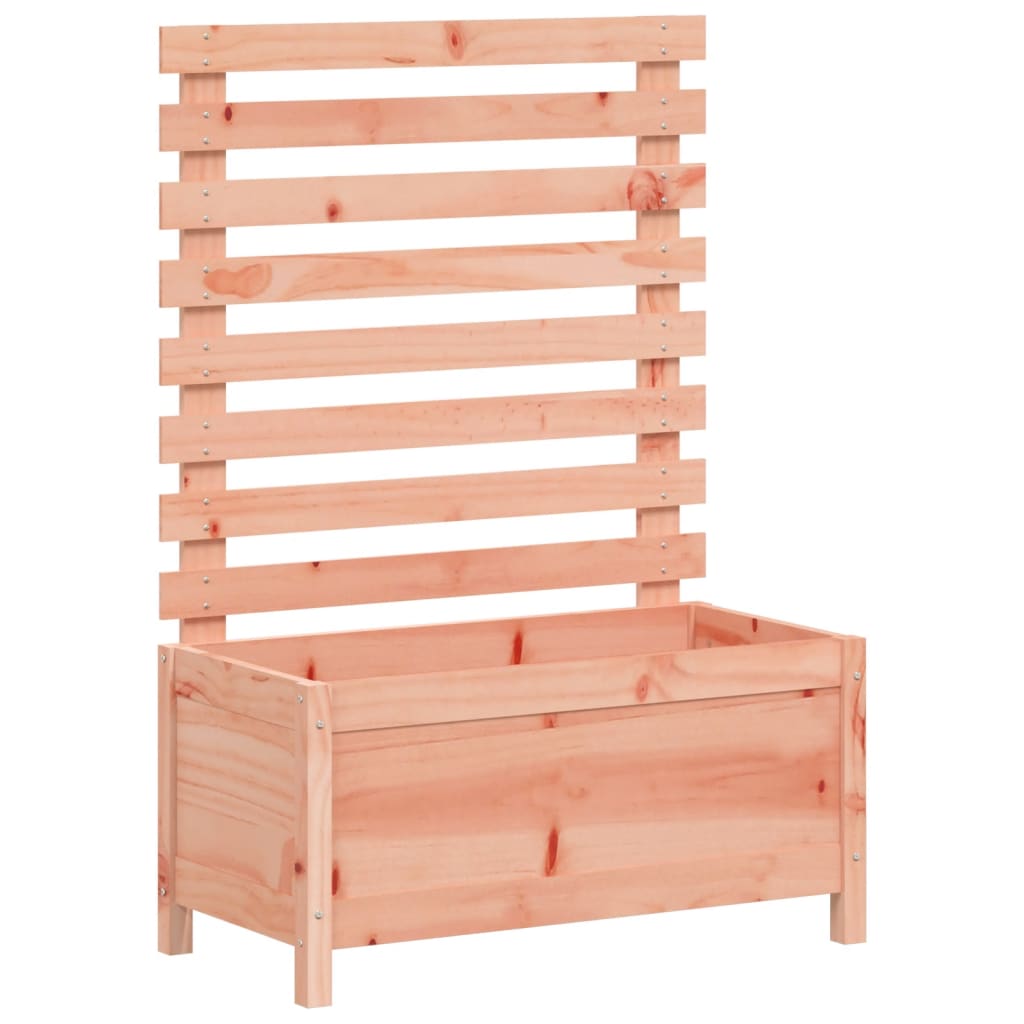 Utendørs Blomsterkasse Plantekasse Tre med stativ 79x39,5x114 cm heltre furu