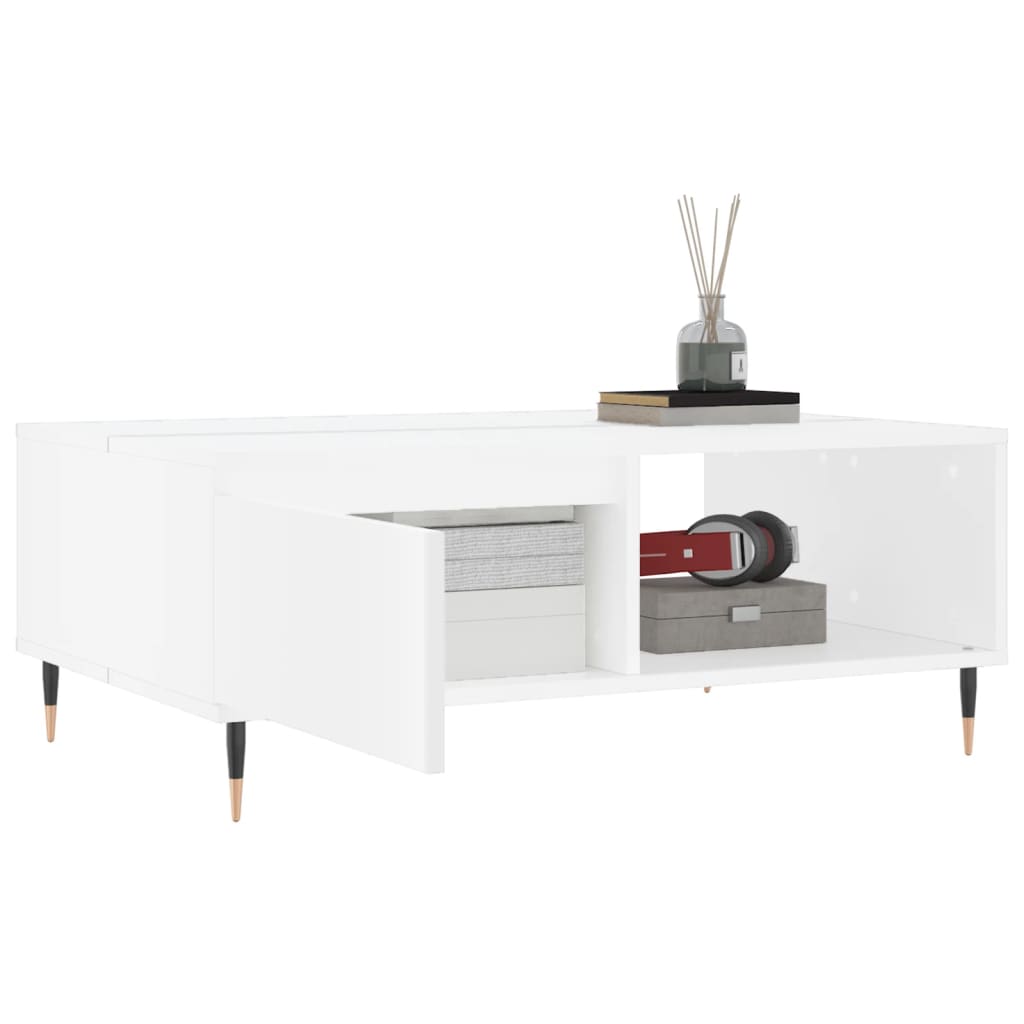 Salongbord Sofabord Hvit 90x60x35 cm