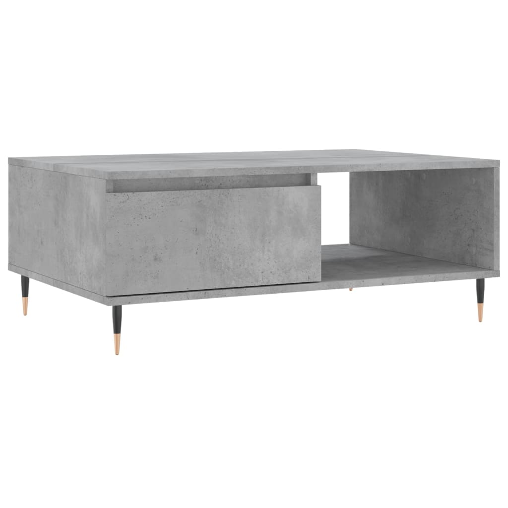 Salongbord Sofabord Betonggrå 90x60x35 cm