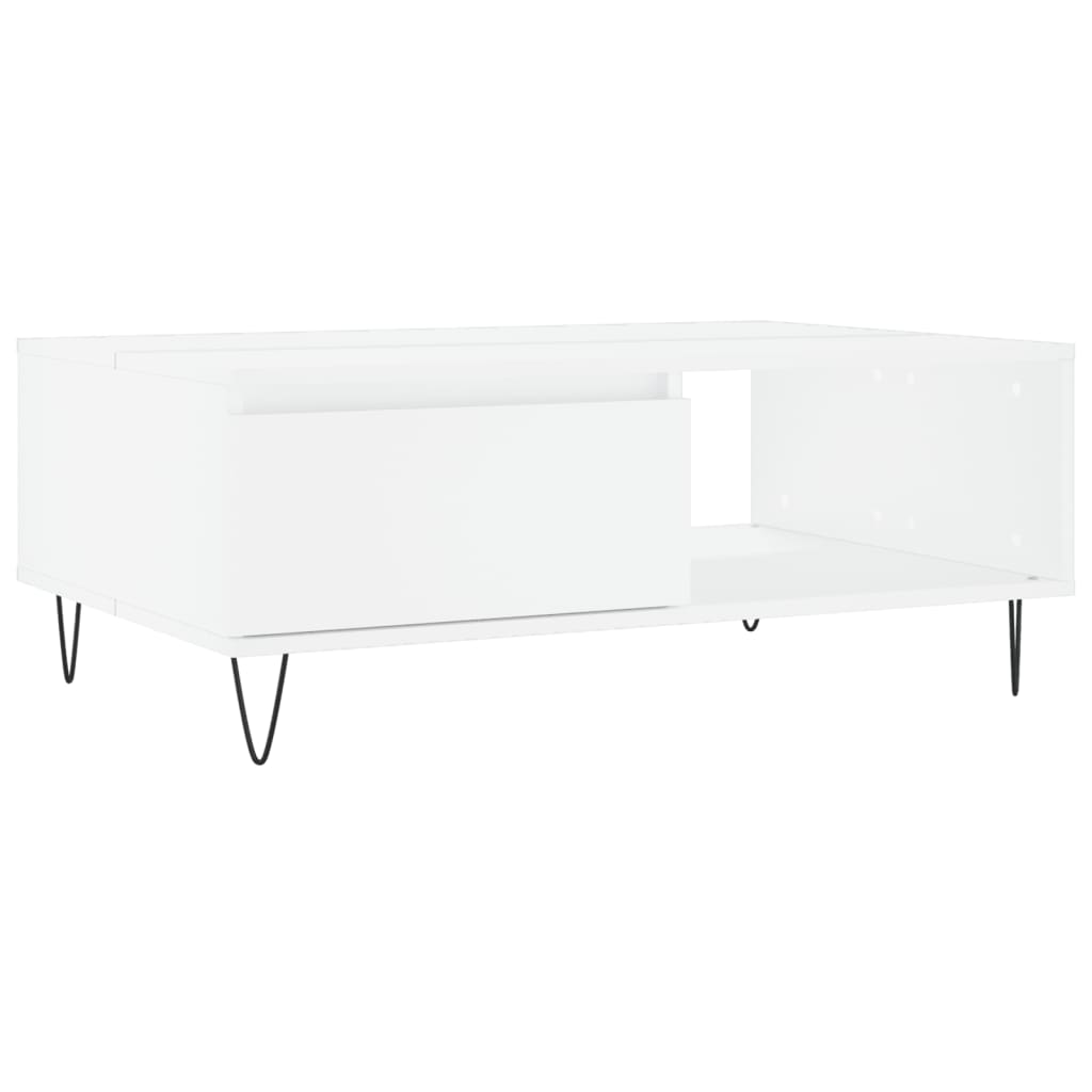 Salongbord Sofabord Hvit 90x60x35 cm