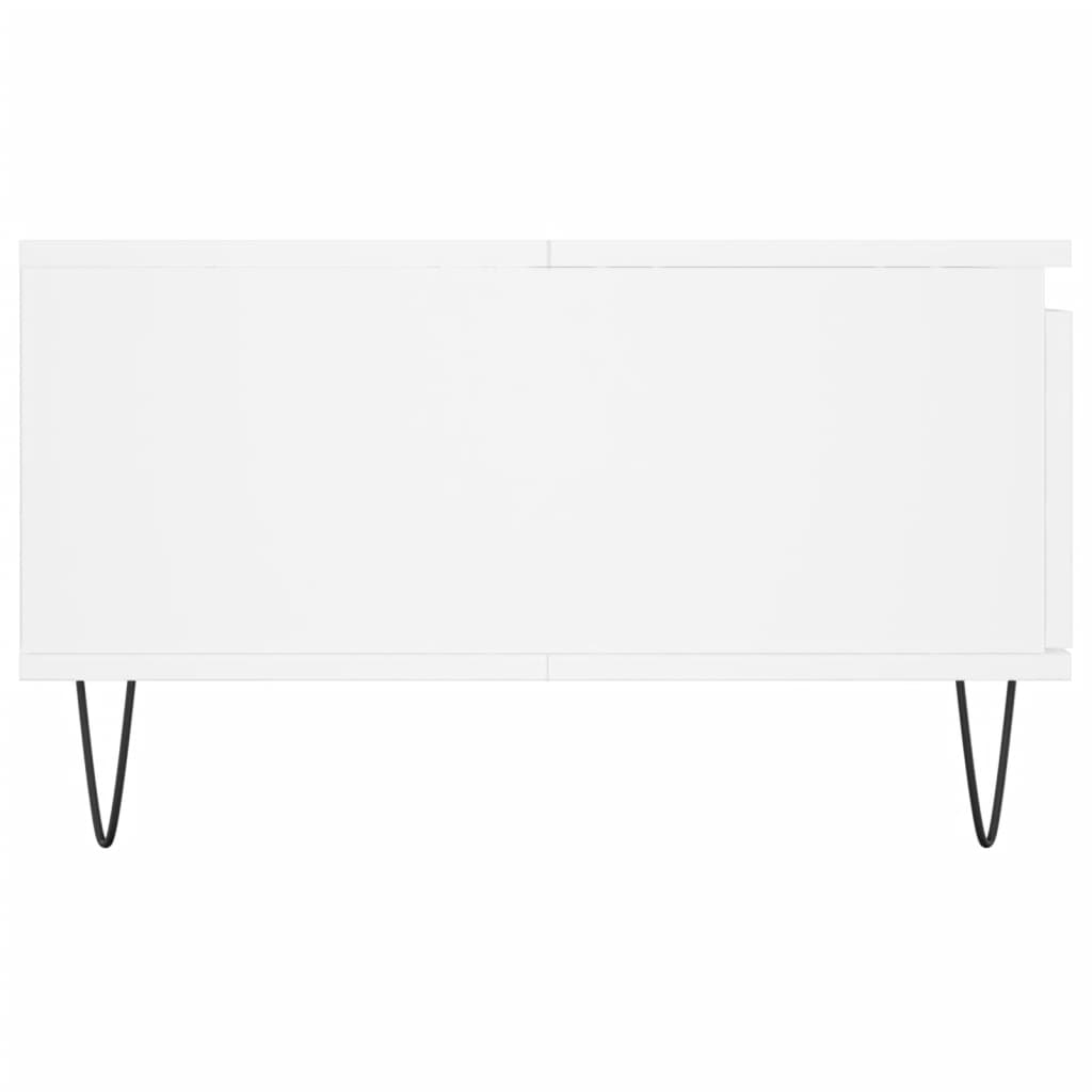 Salongbord Sofabord Hvit 90x60x35 cm