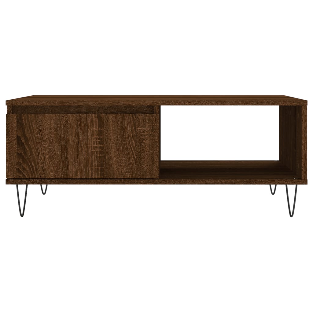 Salongbord Sofabord Brun Eik 90x60x35 cm