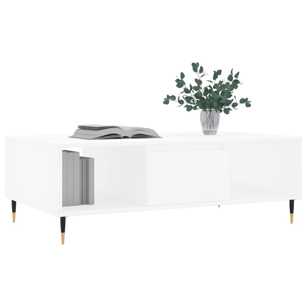 Salongbord Sofabord Hvit 104x60x35 cm
