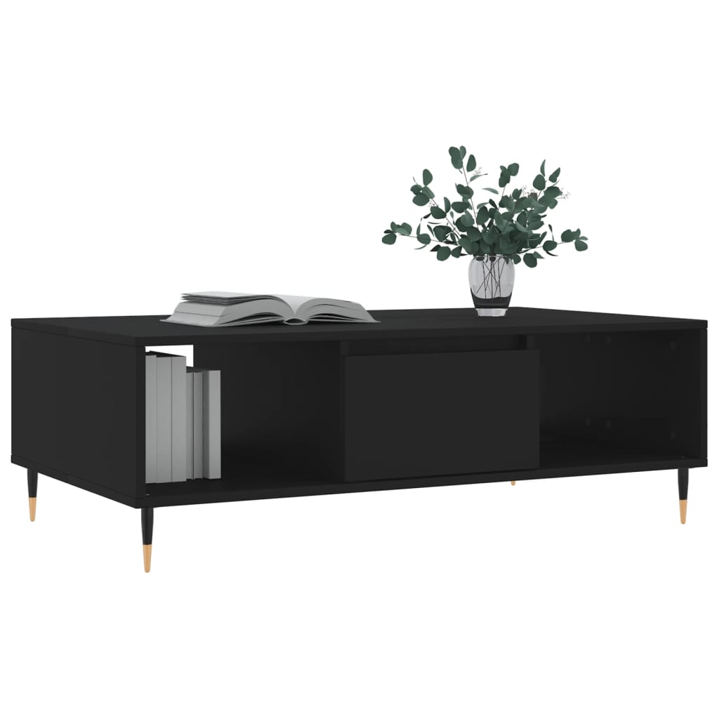 Salongbord Sofabord Svart 104x60x35 cm