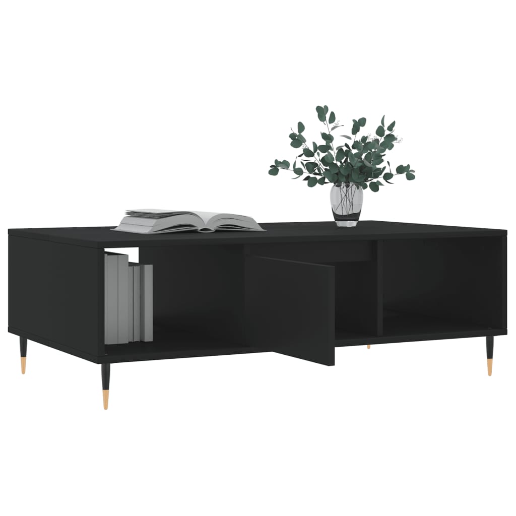 Salongbord Sofabord Svart 104x60x35 cm