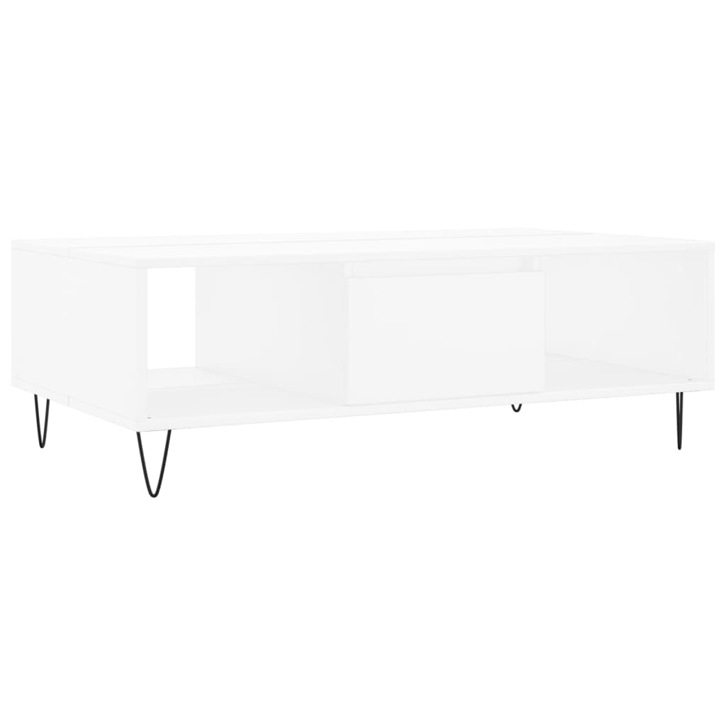 Salongbord Sofabord Hvit 104x60x35 cm