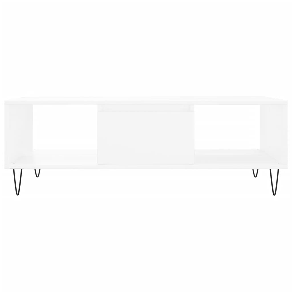 Salongbord Sofabord Hvit 104x60x35 cm