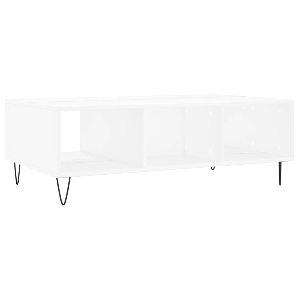Salongbord Sofabord Hvit 104x60x35 cm