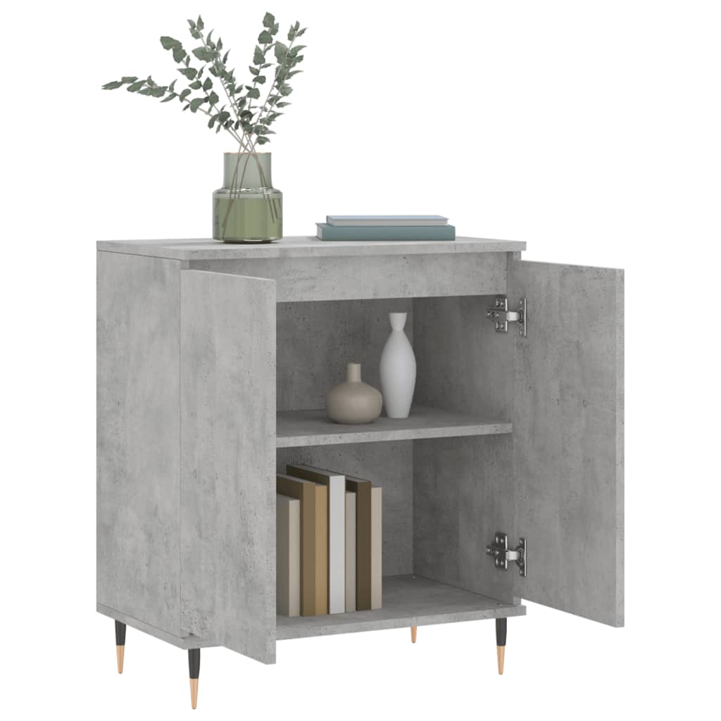 Skjenk betonggrå 60x35x70 cm konstruert tre
