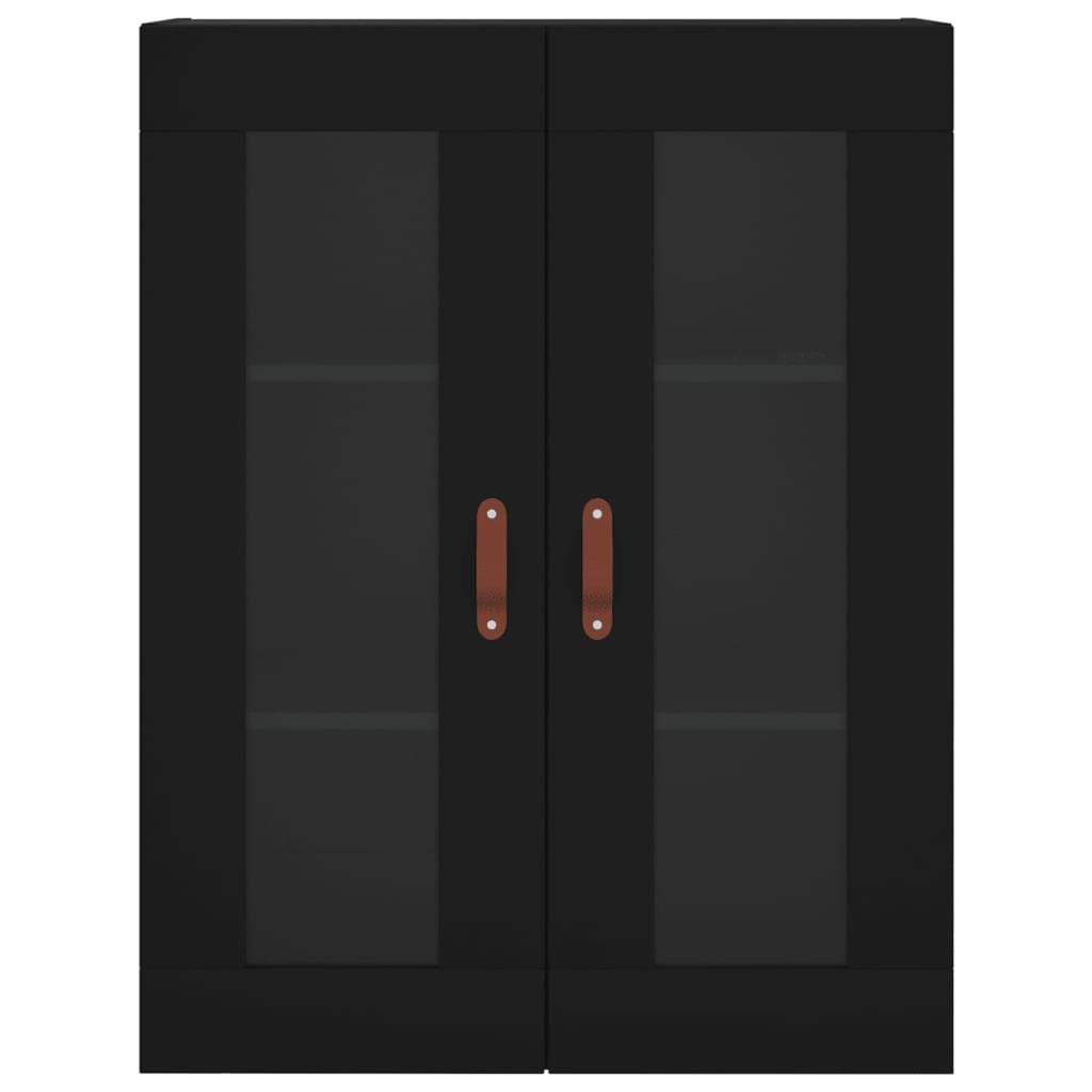 Veggskap Svart 69,5x34x90 cm