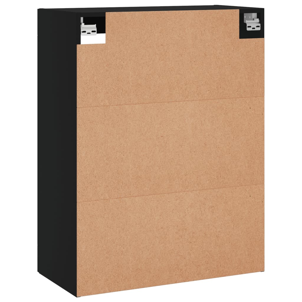 Veggskap Svart 69,5x34x90 cm
