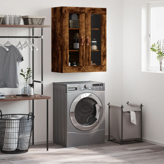 Veggskap Røkt Eik 69,5x34x90 cm