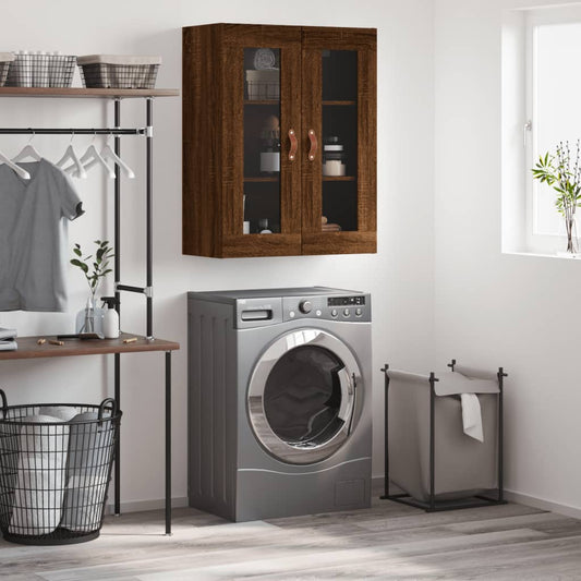 Veggskap Brun Eik 69,5x34x90 cm