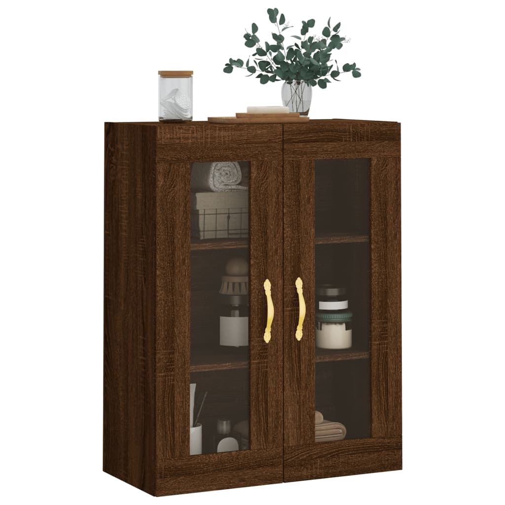 Veggskap Brun Eik 69,5x34x90 cm