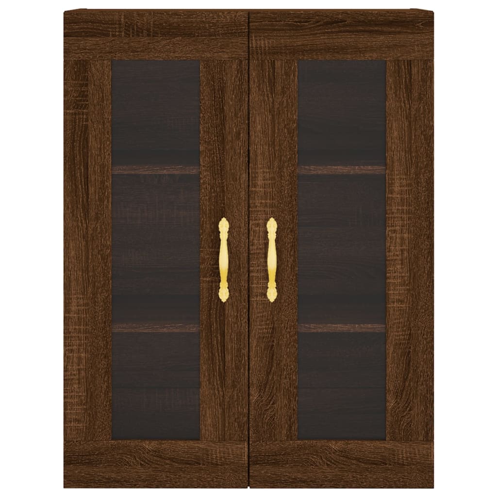Veggskap Brun Eik 69,5x34x90 cm