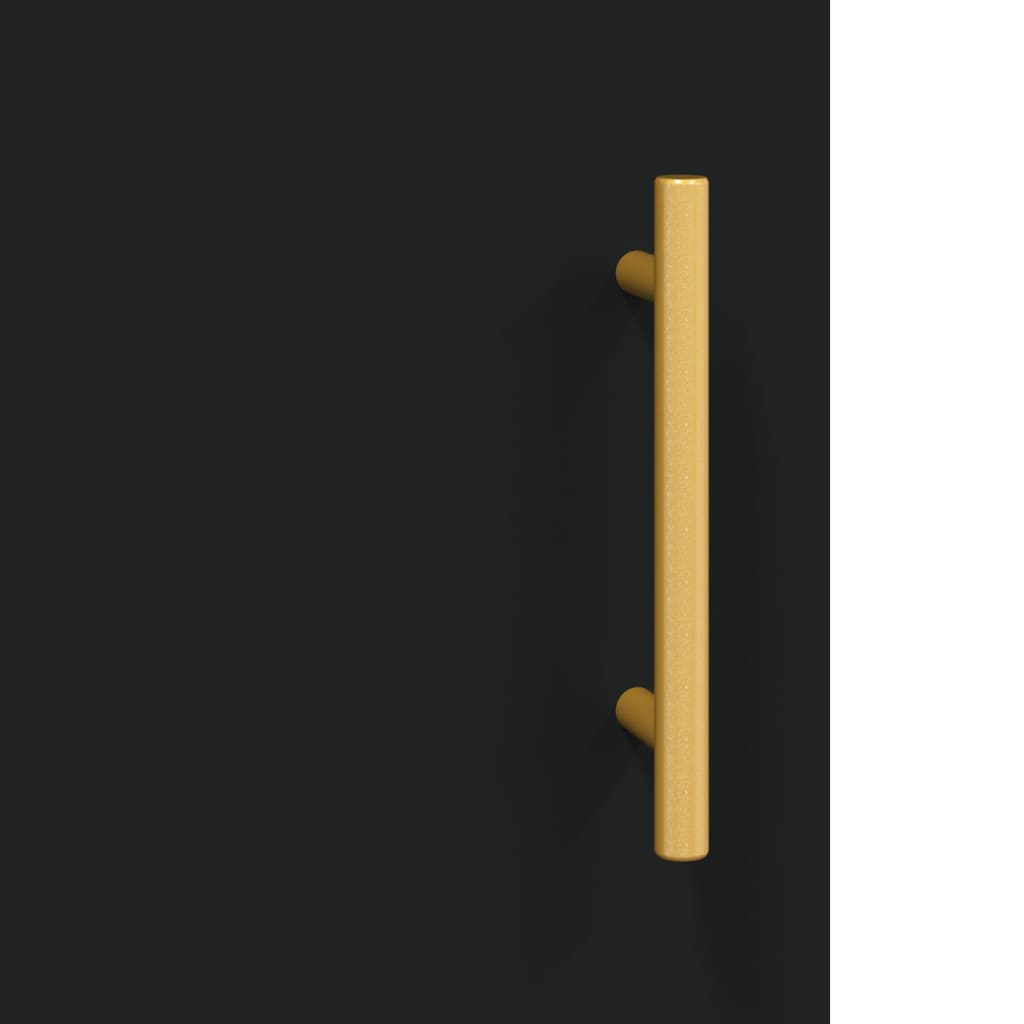 Veggskap Svart 69,5x34x90 cm