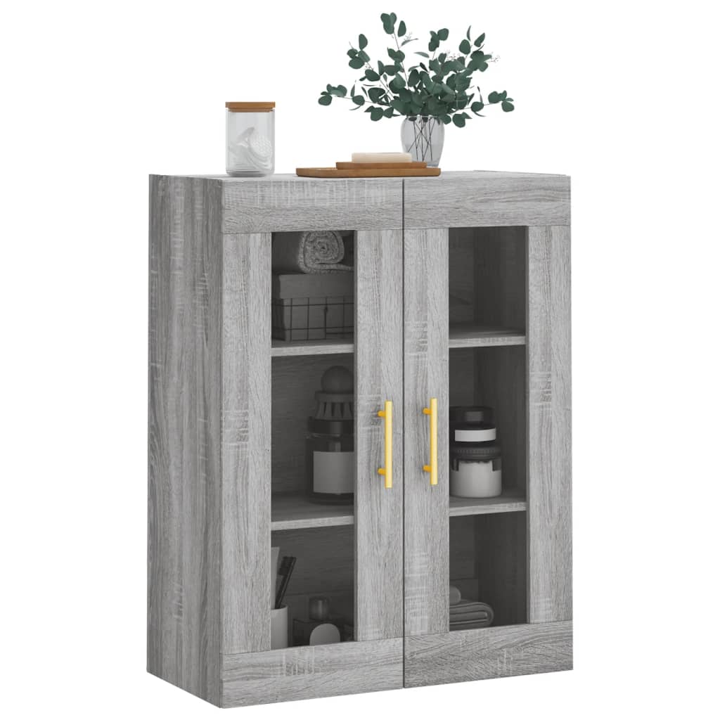 Veggskap Sonoma Grå 69,5x34x90 cm
