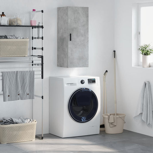 Veggskap Betonggrå 69,5x34x90 cm