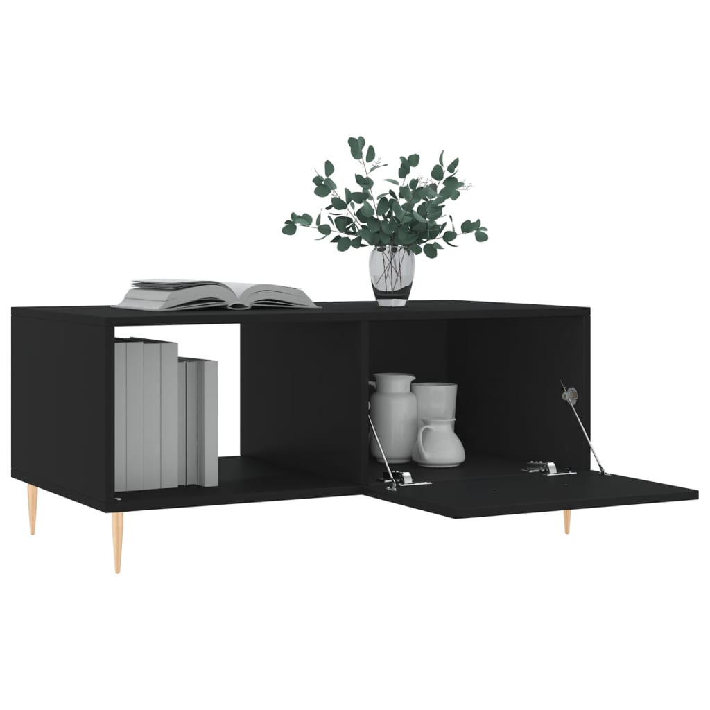 Salongbord Sofabord Svart 90x50x40 cm