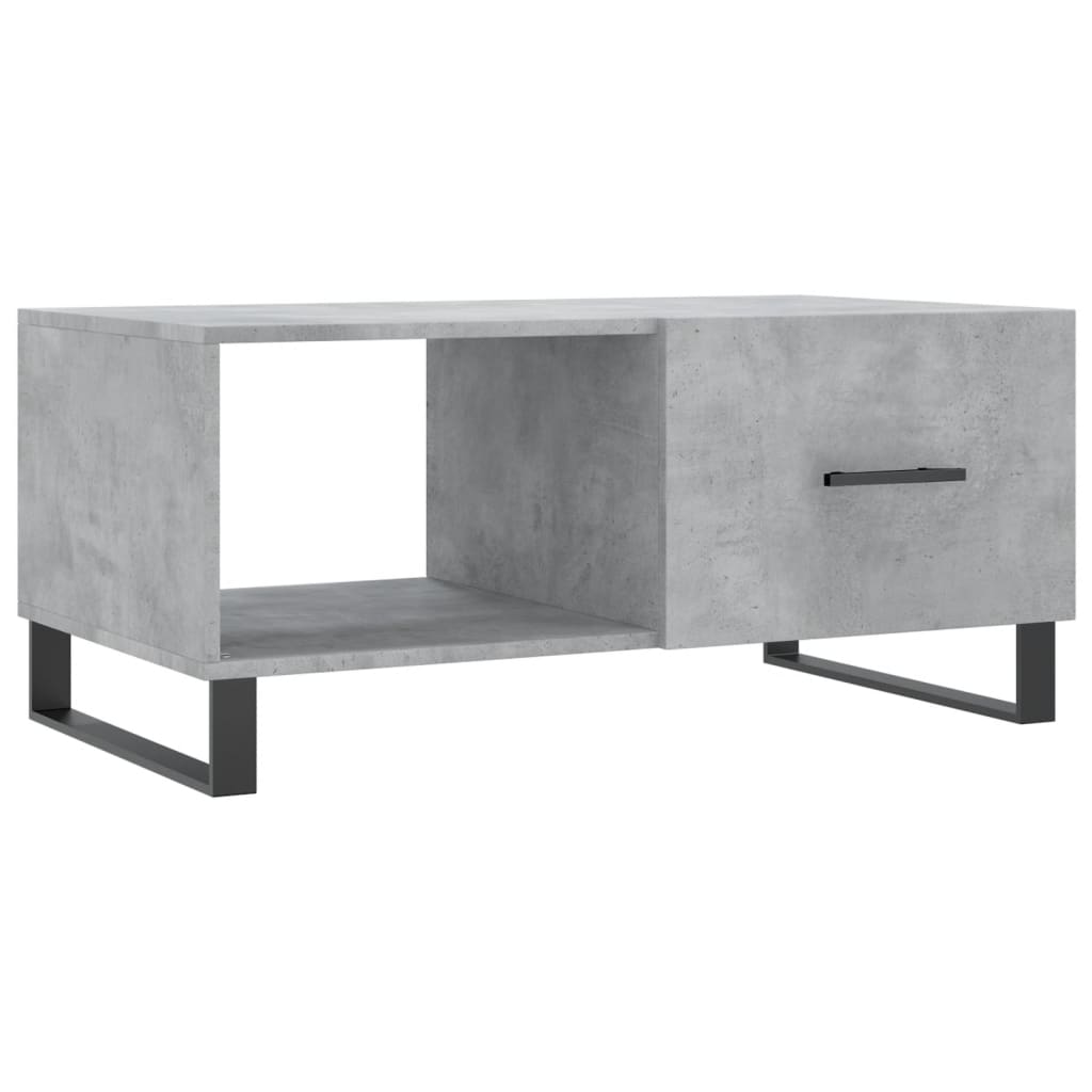 Salongbord Sofabord Betonggrå 90x50x40 cm