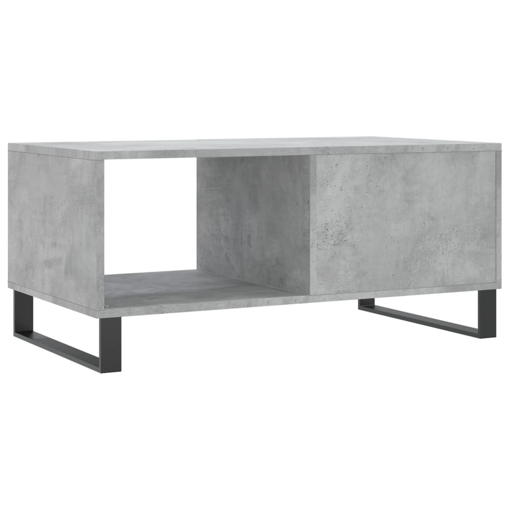 Salongbord Sofabord Betonggrå 90x50x40 cm