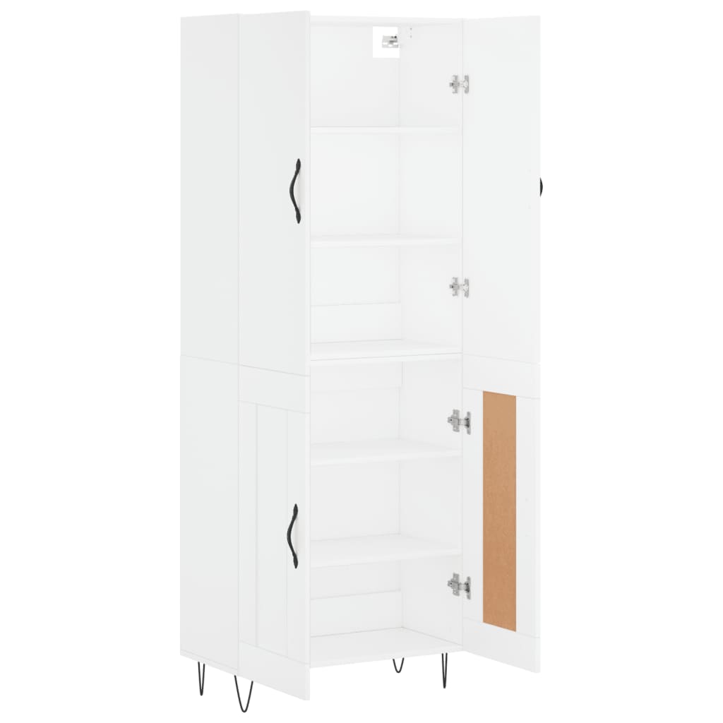 Skap Hvit 69,5x34x180 cm