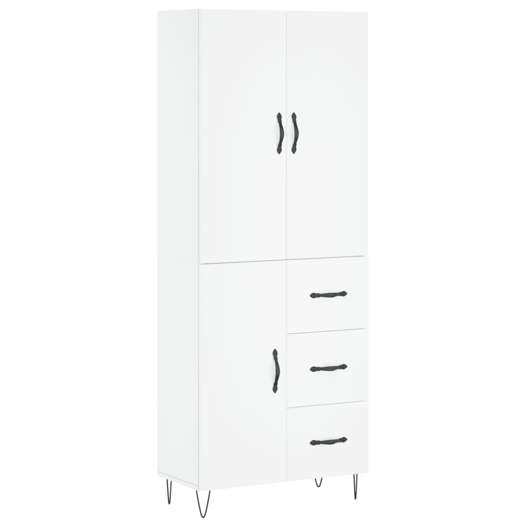 Skap Hvit 69,5x34x180 cm