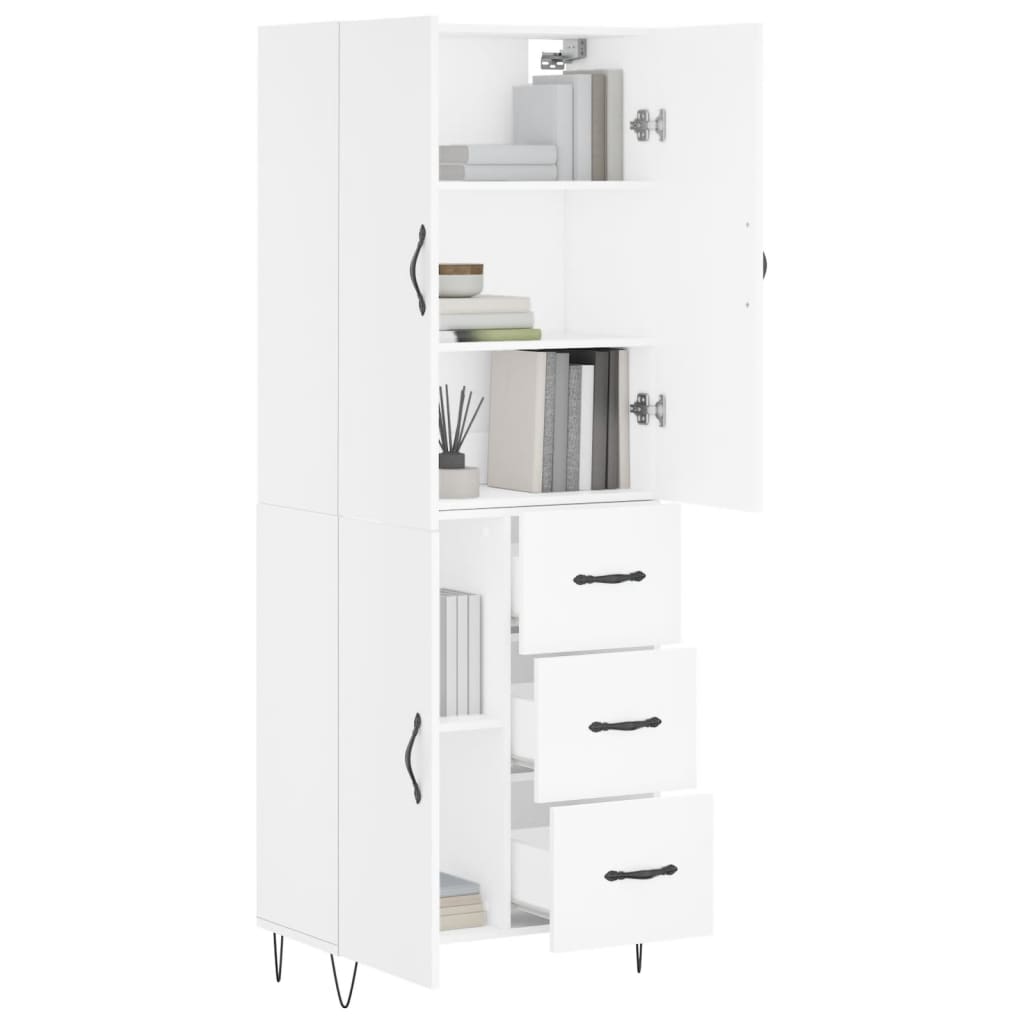 Skap Hvit 69,5x34x180 cm