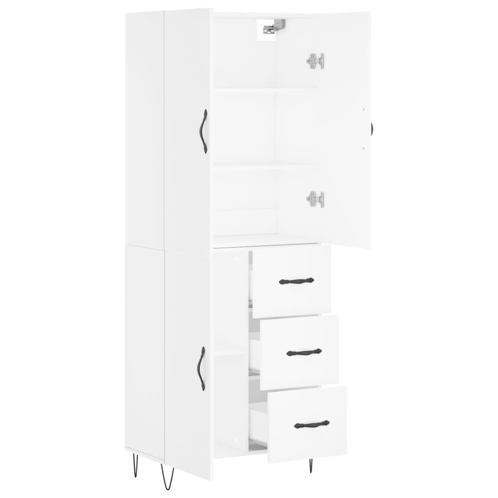 Skap Hvit 69,5x34x180 cm