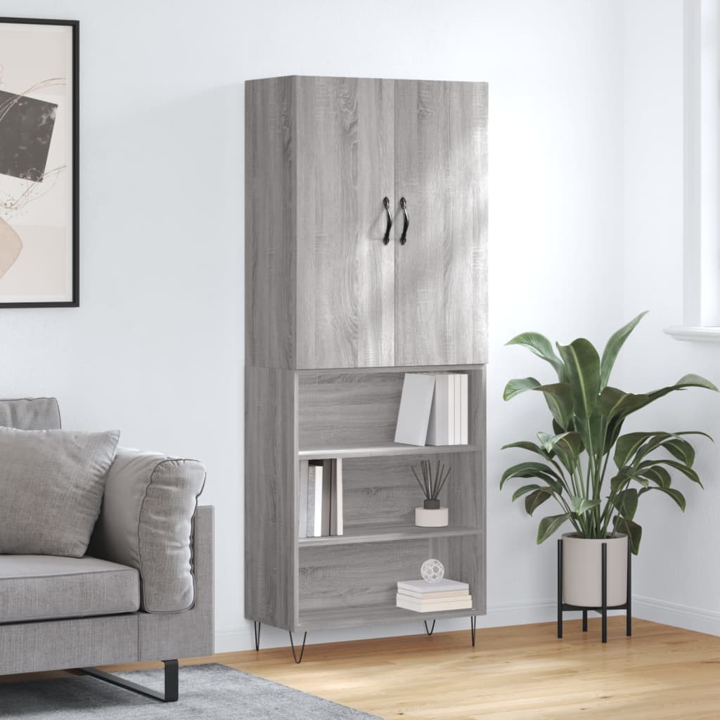Skap Sonoma Grå 69,5x34x180 cm