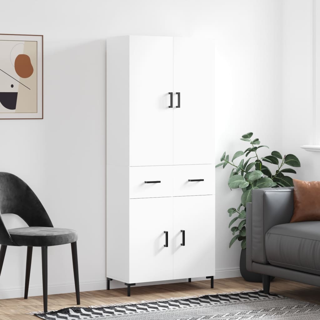 Skap Hvit 69,5x34x180 cm