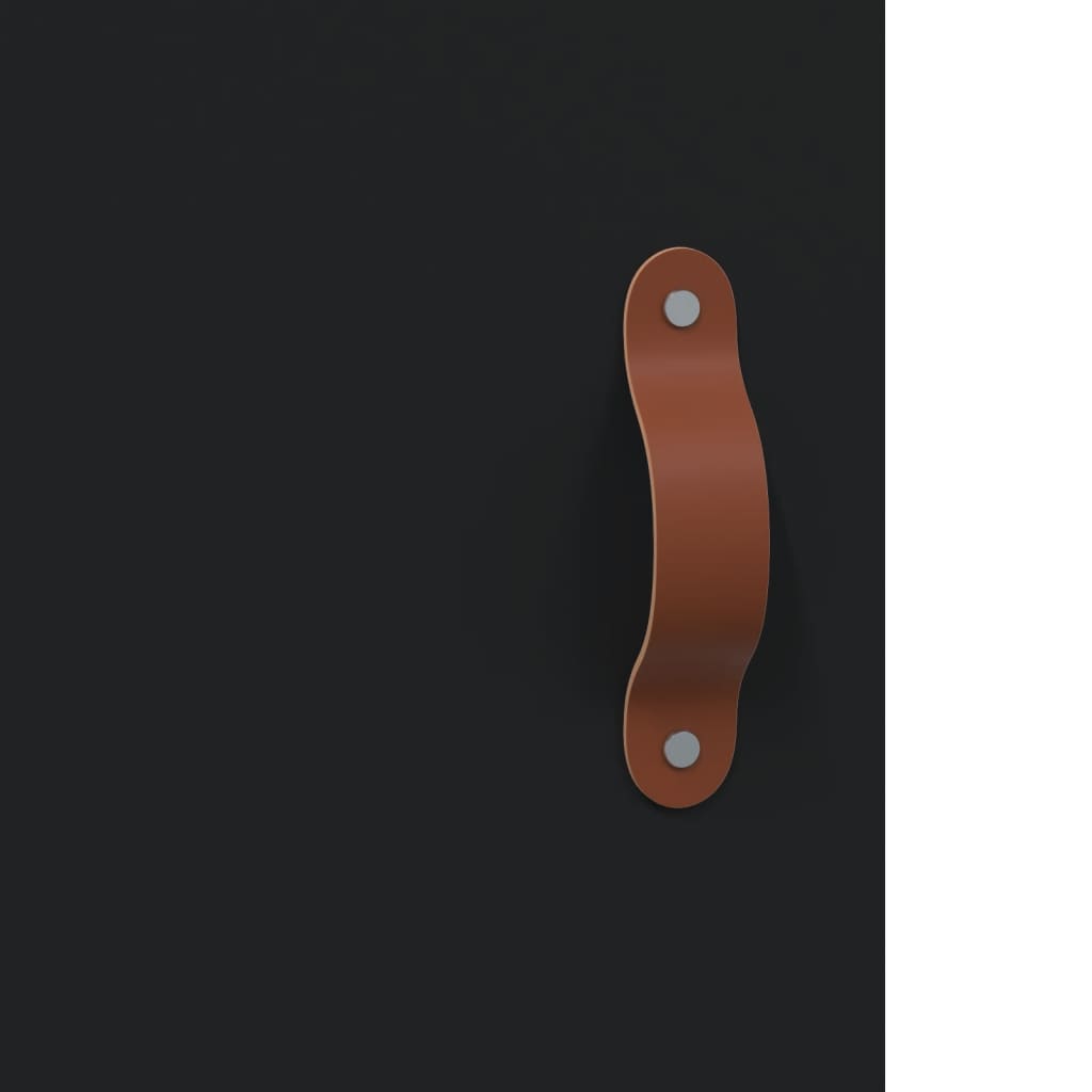 Skap Svart 69,5x34x180 cm