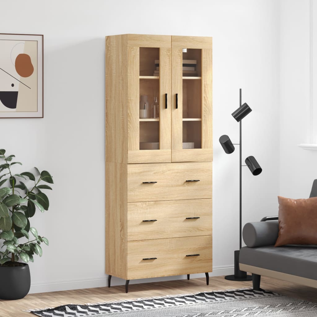 Skap Sonoma Eik 69,5x34x180 cm