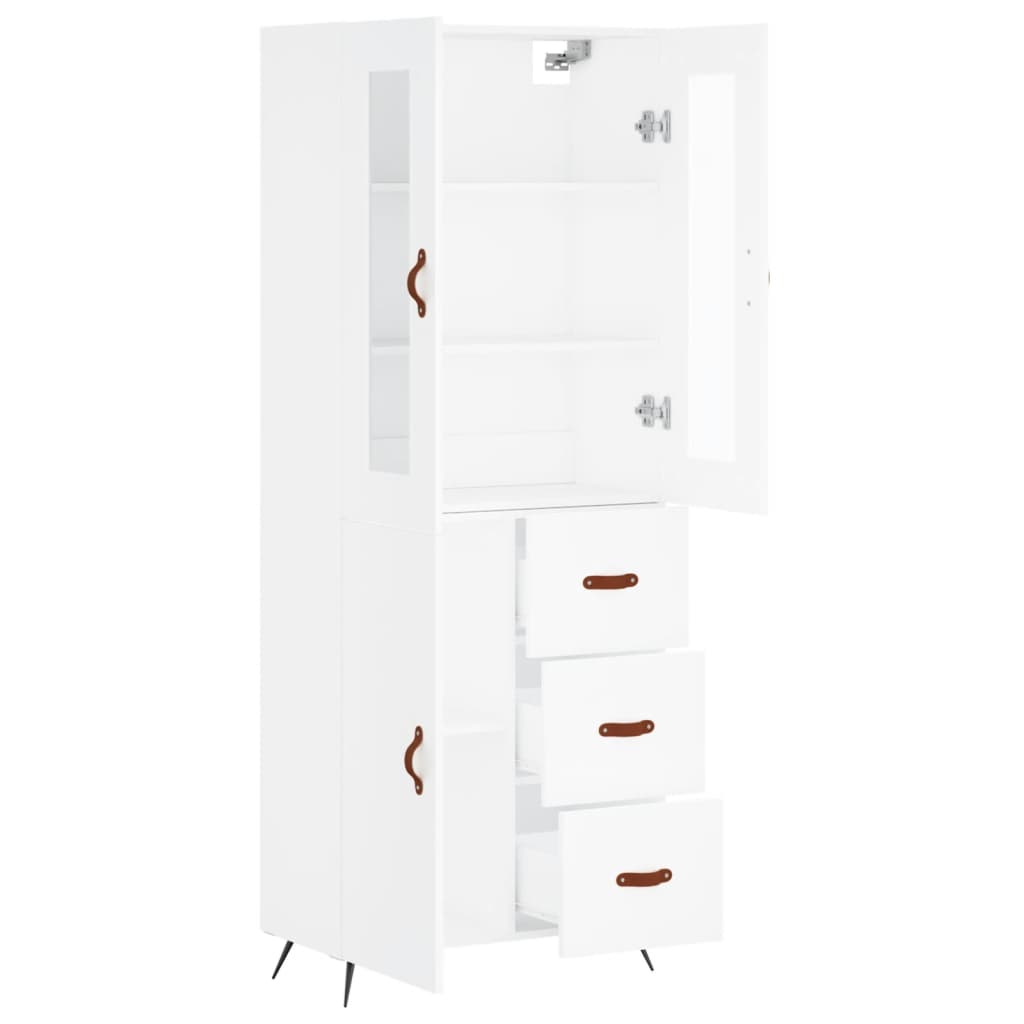 Skap Hvit 69,5x34x180 cm