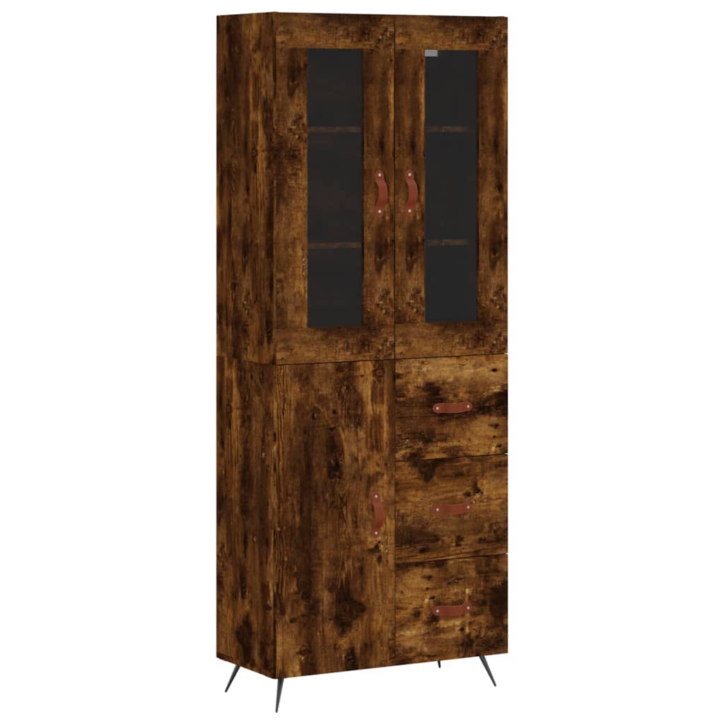 Skap Røkt Eik 69,5x34x180 cm