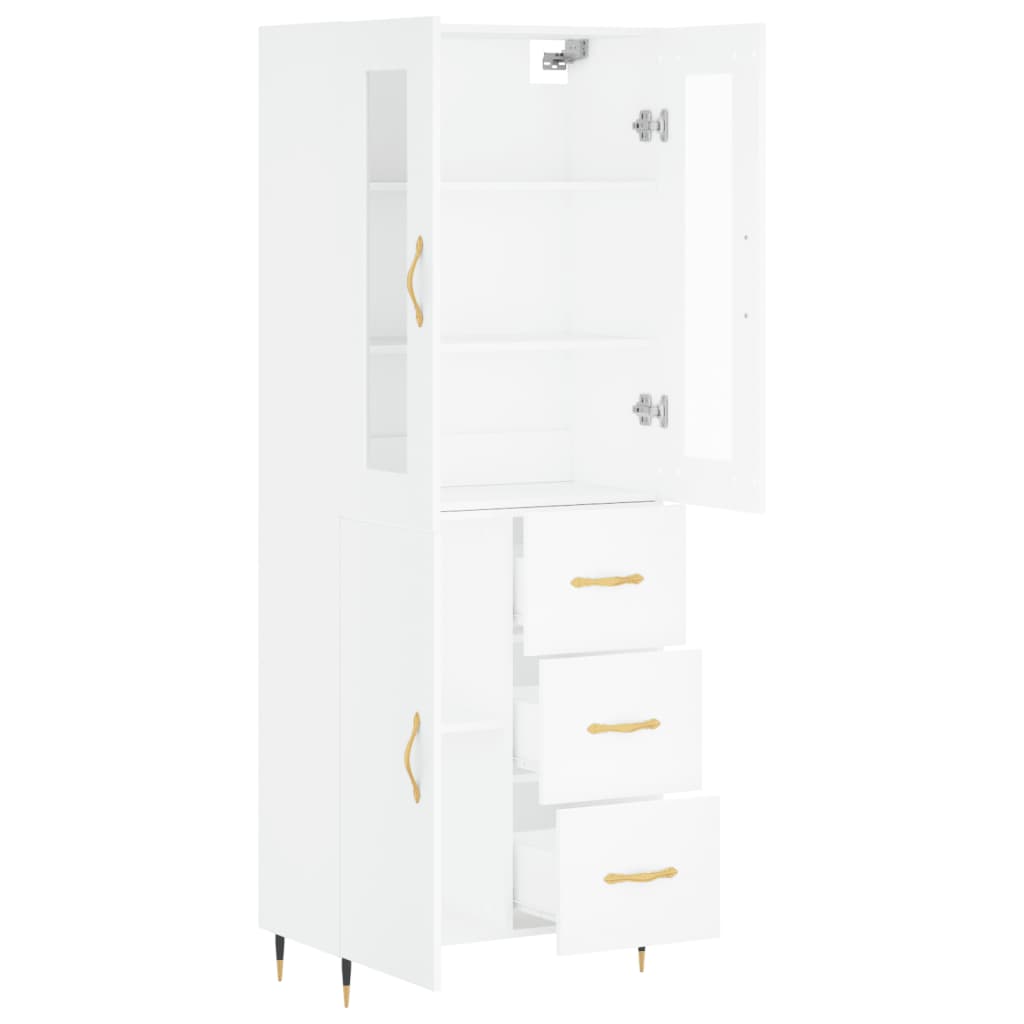 Skap Hvit 69,5x34x180 cm