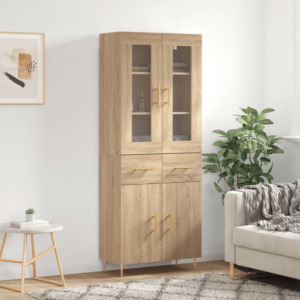 Skap Sonoma Eik 69,5x34x180 cm