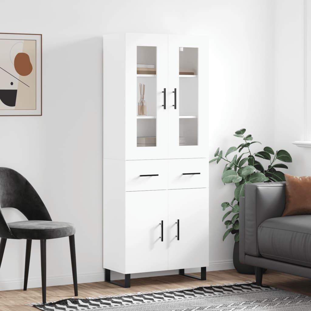 Skap Hvit 69,5x34x180 cm