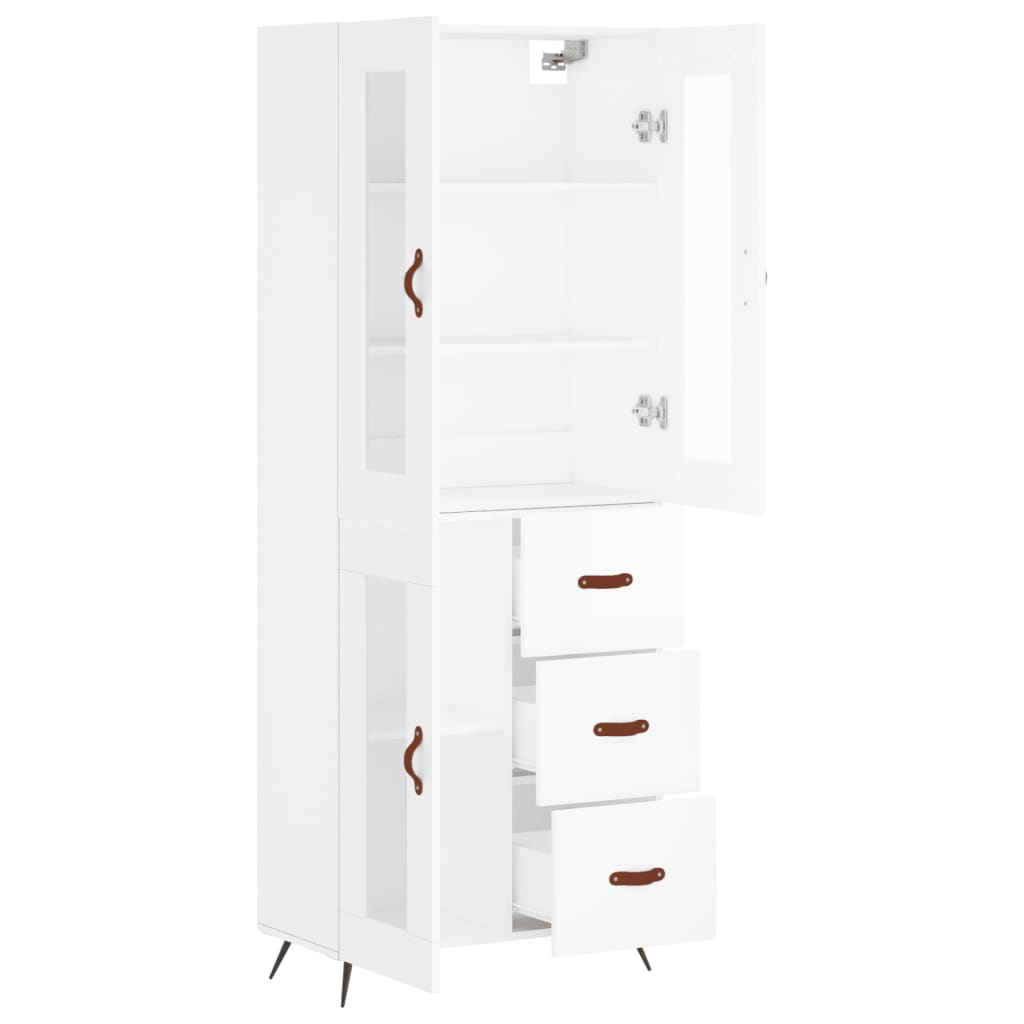 Skap Hvit 69,5x34x180 cm