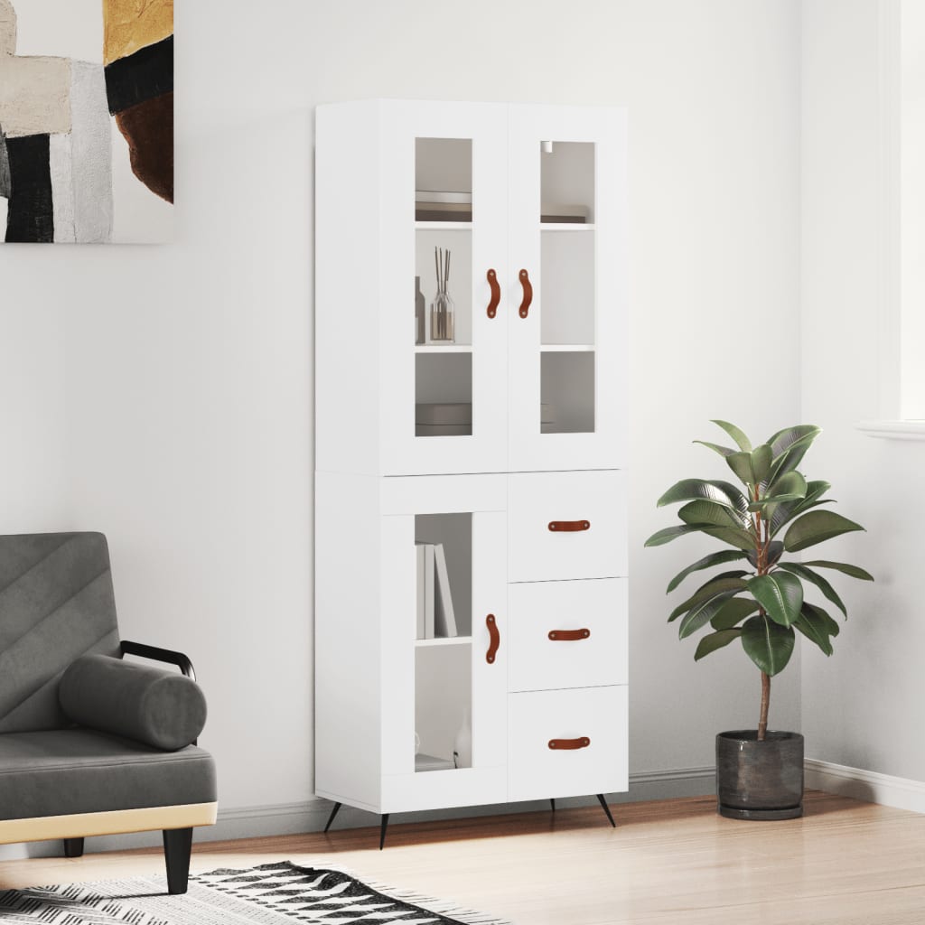 Skap Hvit 69,5x34x180 cm