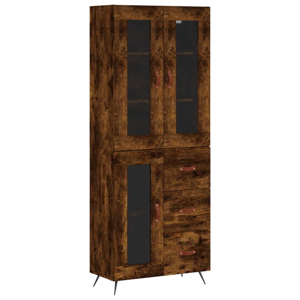 Skap Røkt Eik 69,5x34x180 cm