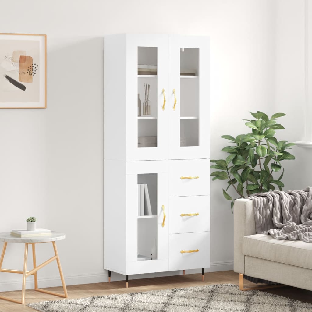Skap Hvit 69,5x34x180 cm