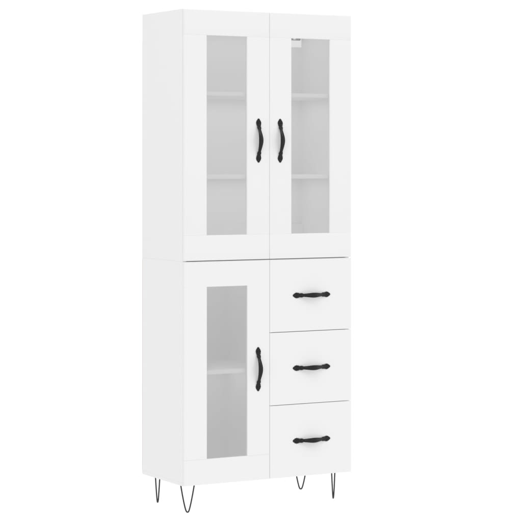Skap Hvit 69,5x34x180 cm