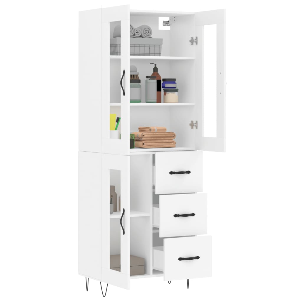 Skap Hvit 69,5x34x180 cm